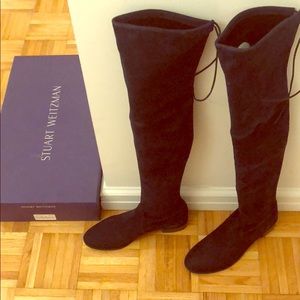 Stuart Weirzman Lowland Over the Knee Navy Boots
